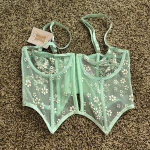 Savage X Fenty Green Lace Bra Intimates